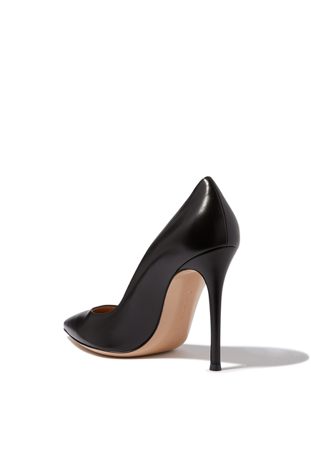 Point Toe 100 Leather Pumps